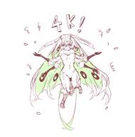 artist:juniper bug_abdomen character:juniper_(sword_princessv2) no_clothes sketch text // 2480x2500 // 338KB