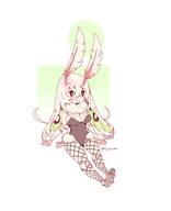 artist:juniper bunny_suit character:juniper_(V0.3) chibi fishnets // 2343x2877 // 240KB